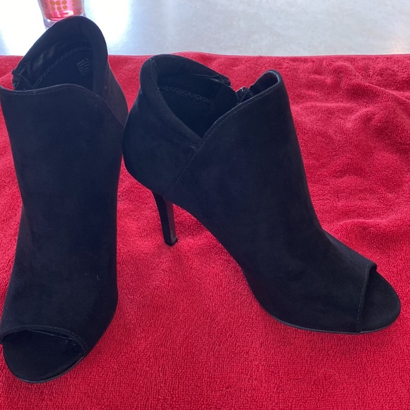 Charming Charlie black peep toe booties - Picture 4 of 10